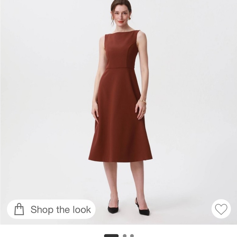 a new day Brown Midi A-Line Dress